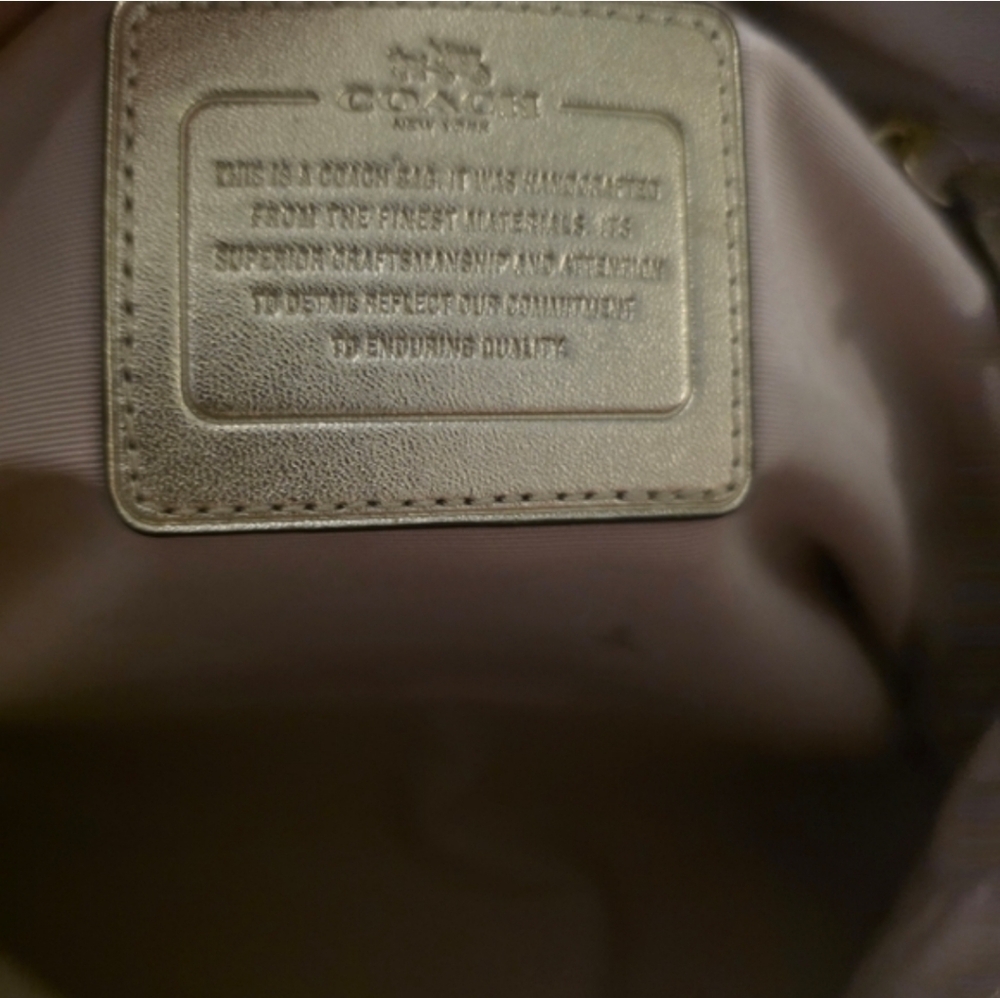 Coach Brown and Cream Signature Shoulder Bag - Picture 7 of 7